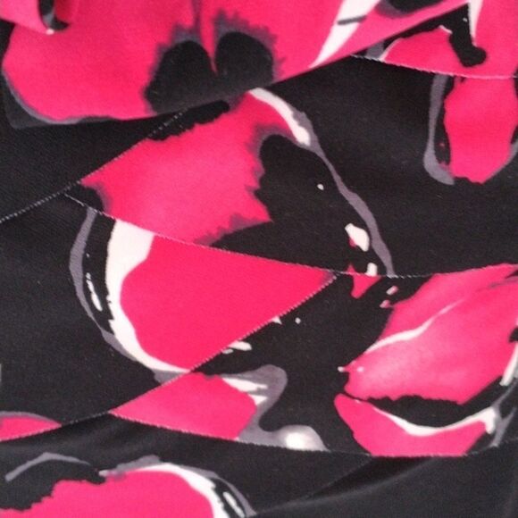 Jones New York Dark Floral Soft Knit Dress - Picture 5 of 12